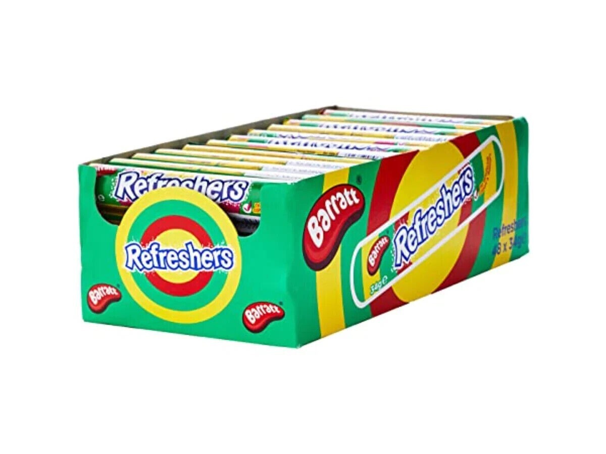 48x Barratt Refreshers Fruity Flavour Fizzy Retro Sweet Rolls Bulk Pack gallery
