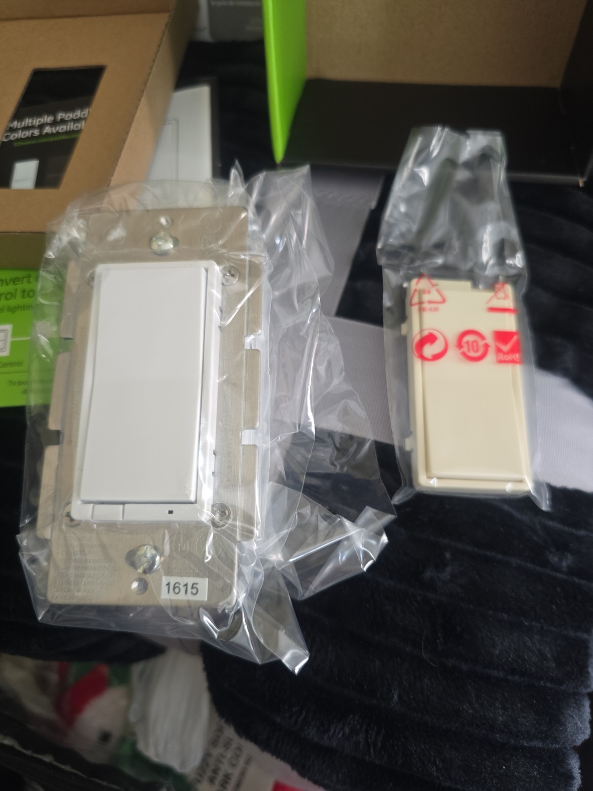 GE Z-Wave Plus Smart Control Dimmer Switch NEW White & Almond Plates Included gallery