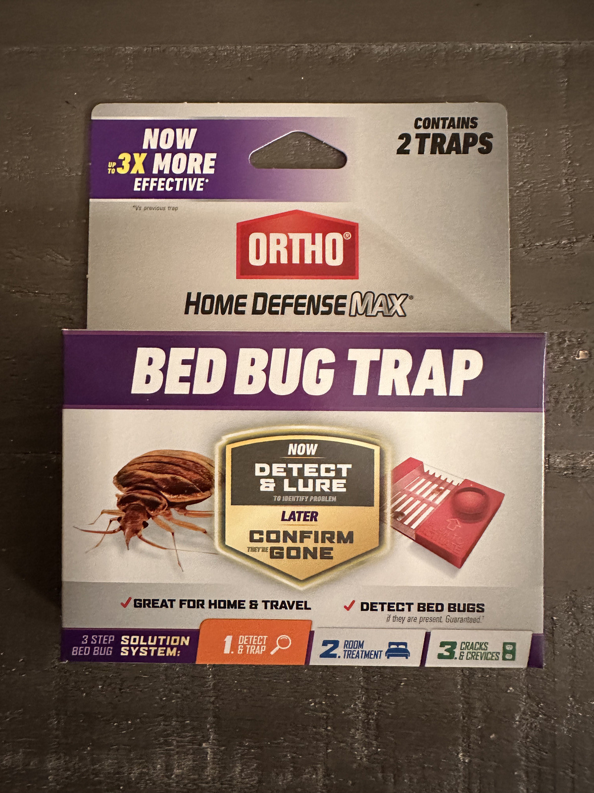 Ortho Home Defense Max Bed Bug Trap 2-Pack - home or travel - pesticide free NIB gallery