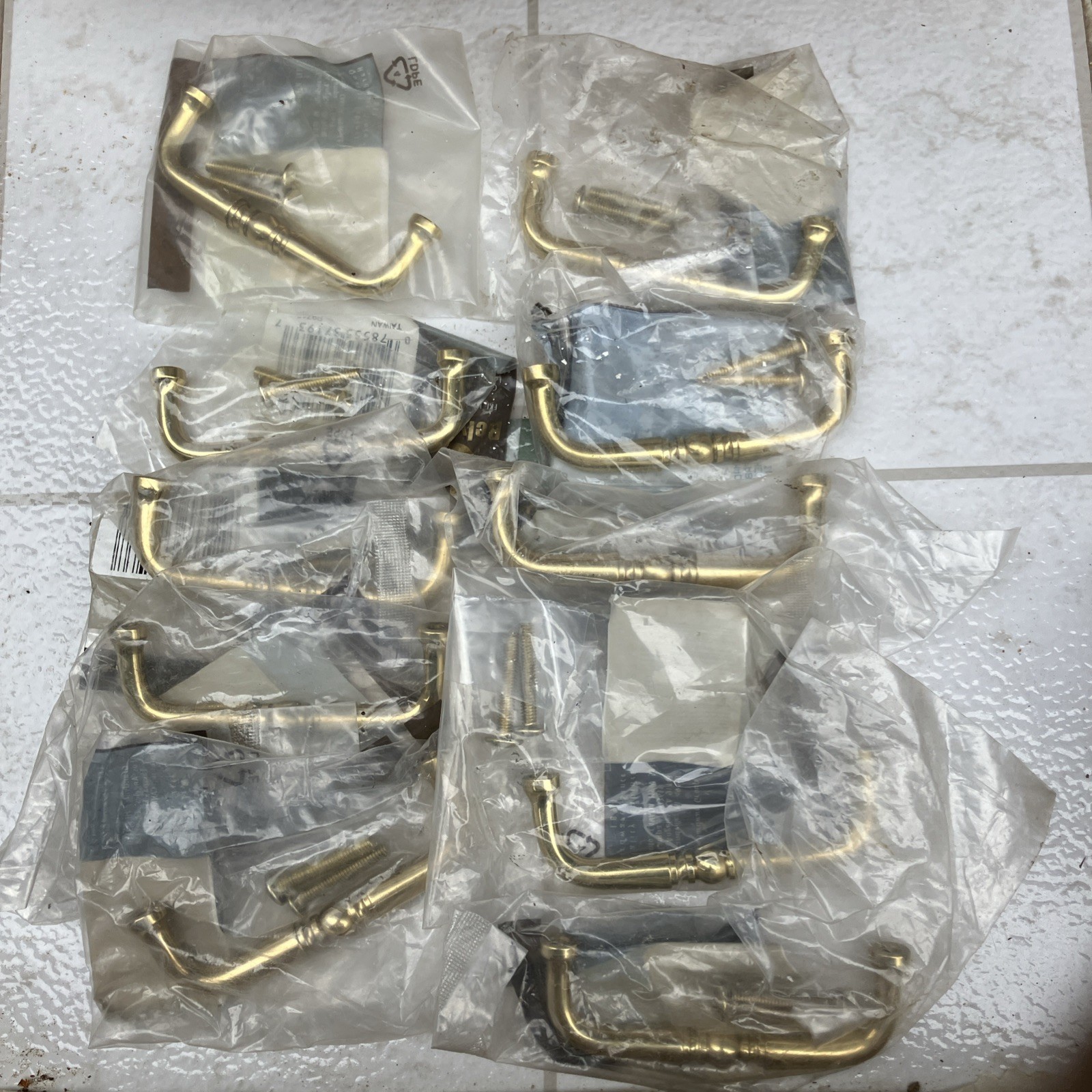 Belwith p9719 Brass Arch 3 Inch Pull Drawer Cabinet Solid Brass NOS 10 Pc Lot G4 gallery