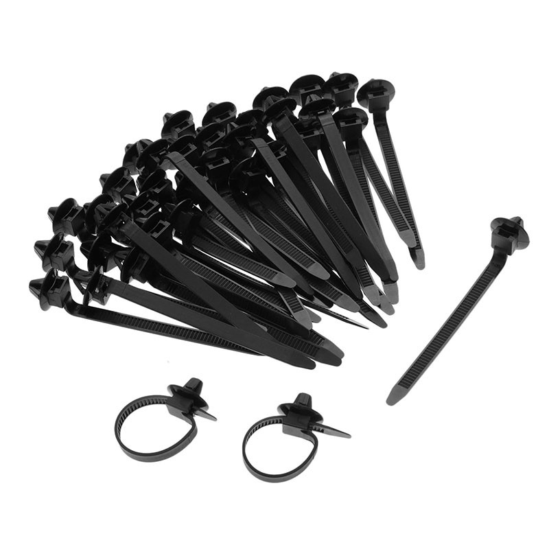 Nightosun Universal Nylon Push Mount Clips Plastic Ties for Home Or Garden Use gallery