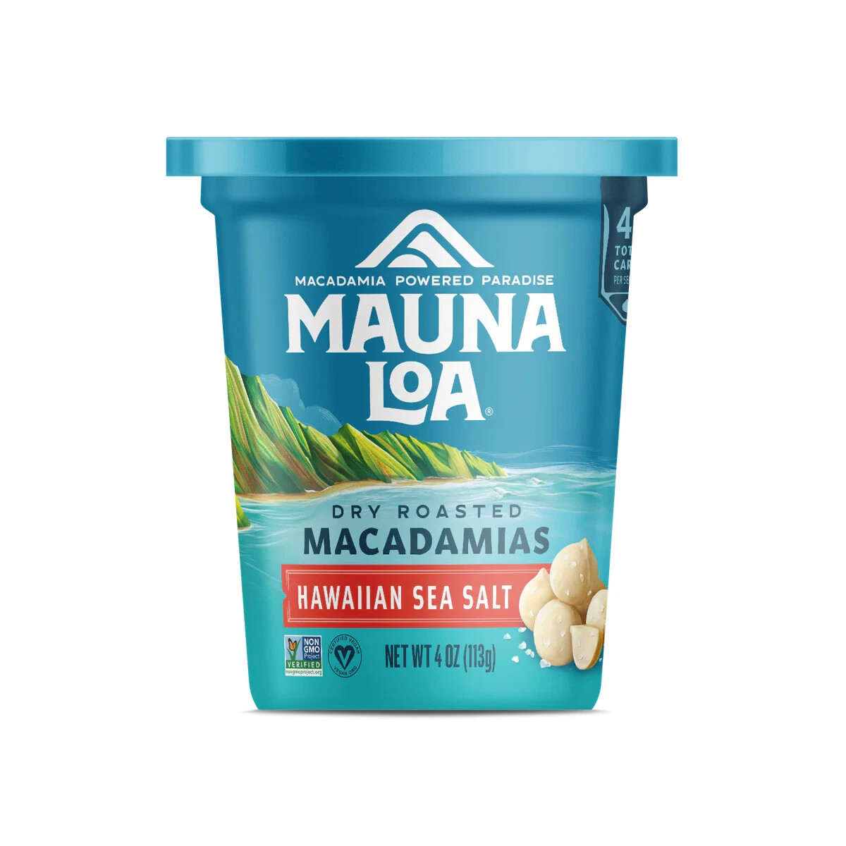 Mauna Loa Premium Roasted Macadamia Nuts, Hawaiian Sea Salt Flavor, 4 Oz Cup (6) gallery