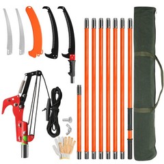 6.5FT-26FT Telescopic Branch Tree Pruner Pole Saw Detached Trimmer Pruning