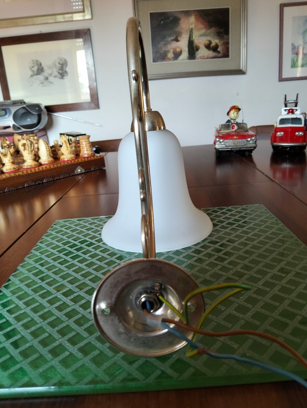 DEVON & DEVON BRASS GLASS WALL SCONCE LAMP gallery