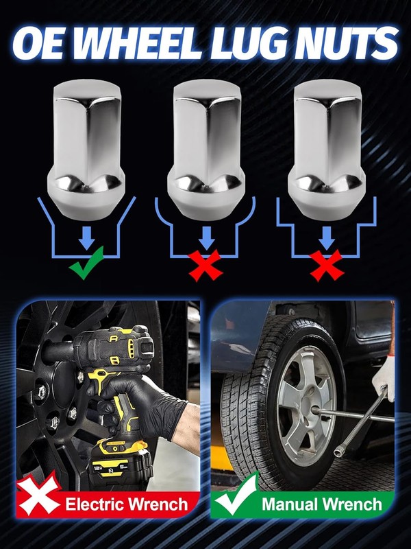 14x1.5 Lug Nuts 32pcs Compatible with 2008-2024 Silverado Sierra 2500 3500 2012- gallery