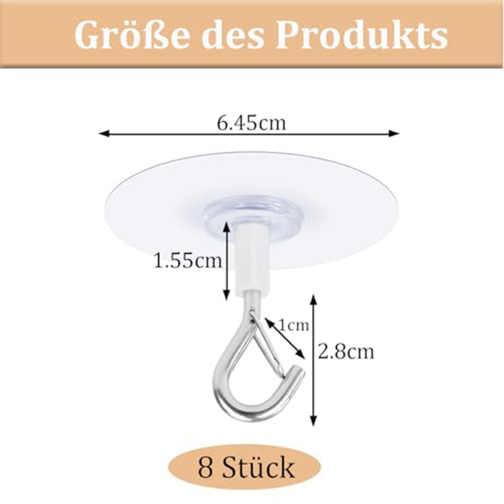Indoor For Hanging Ceiling Hooks with Glue No Drilling for Plants and Curtains gallery
