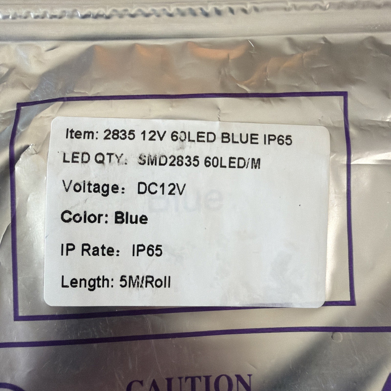 SMD 2835 60 LED Blue IP65 5M/roll gallery