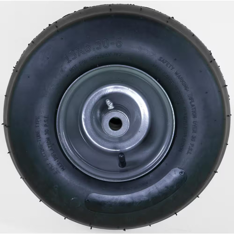 13 In. X 5 In. Universal Flat Free Zero Turn Front Wheel Assembly with Smooth Tr gallery