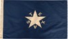 2X3 FT VINTAGE TEA STAINED Embroidered 100% Cotton Texas Lorenzo De Zavala Flag gallery
