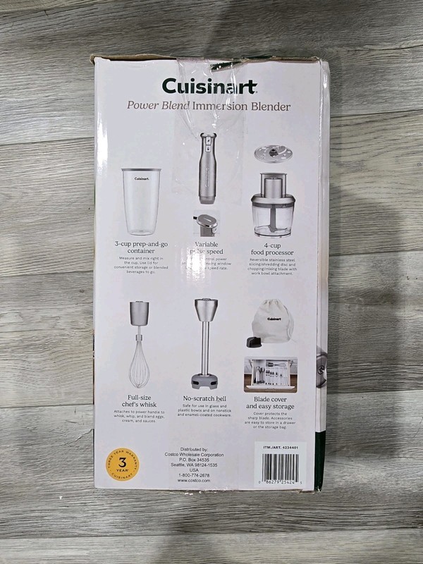 Cuisinart Power Blend Immersion Blender New Open Box gallery