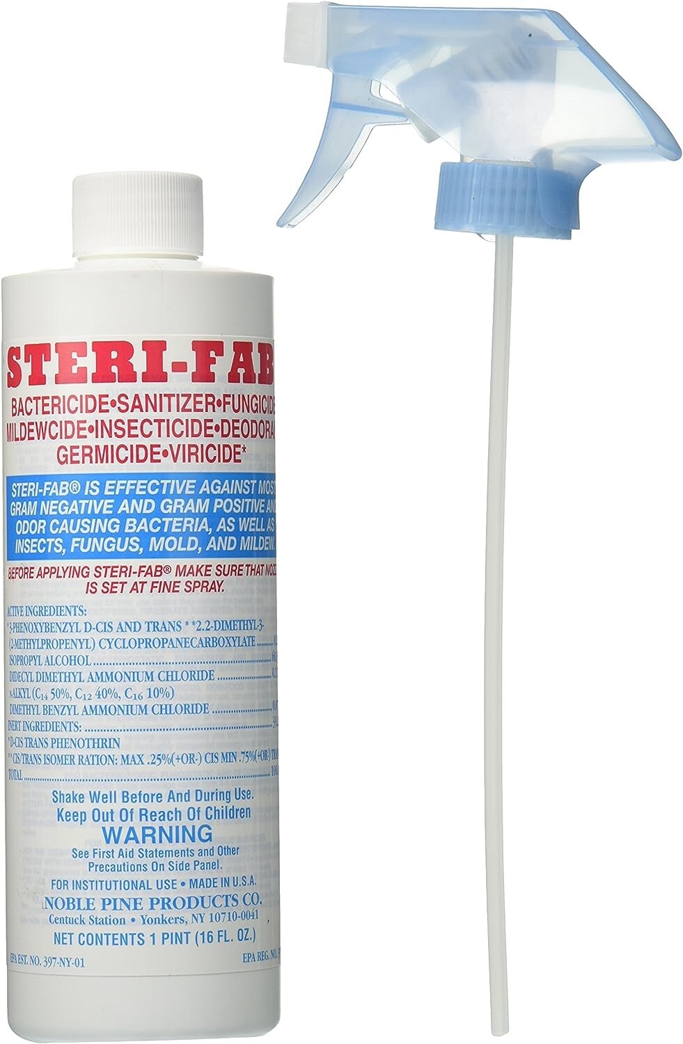 Steri-Fab Bed Bug Pest Control Insecticide Deodorizer, Fungicide, Clear, 16 Oz gallery