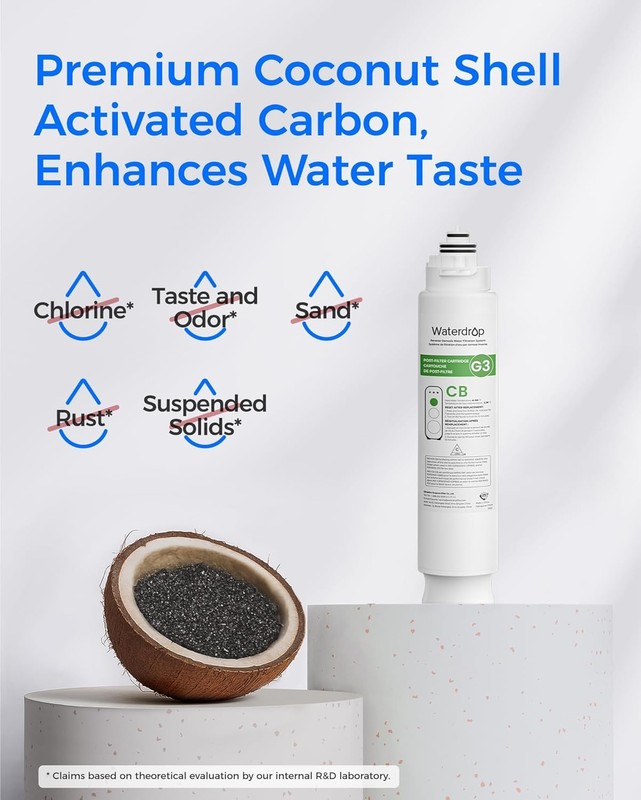 Waterdrop WD-G3-N3CB Filter, Replacement for WD-G3-W Reverse Osmosis System gallery