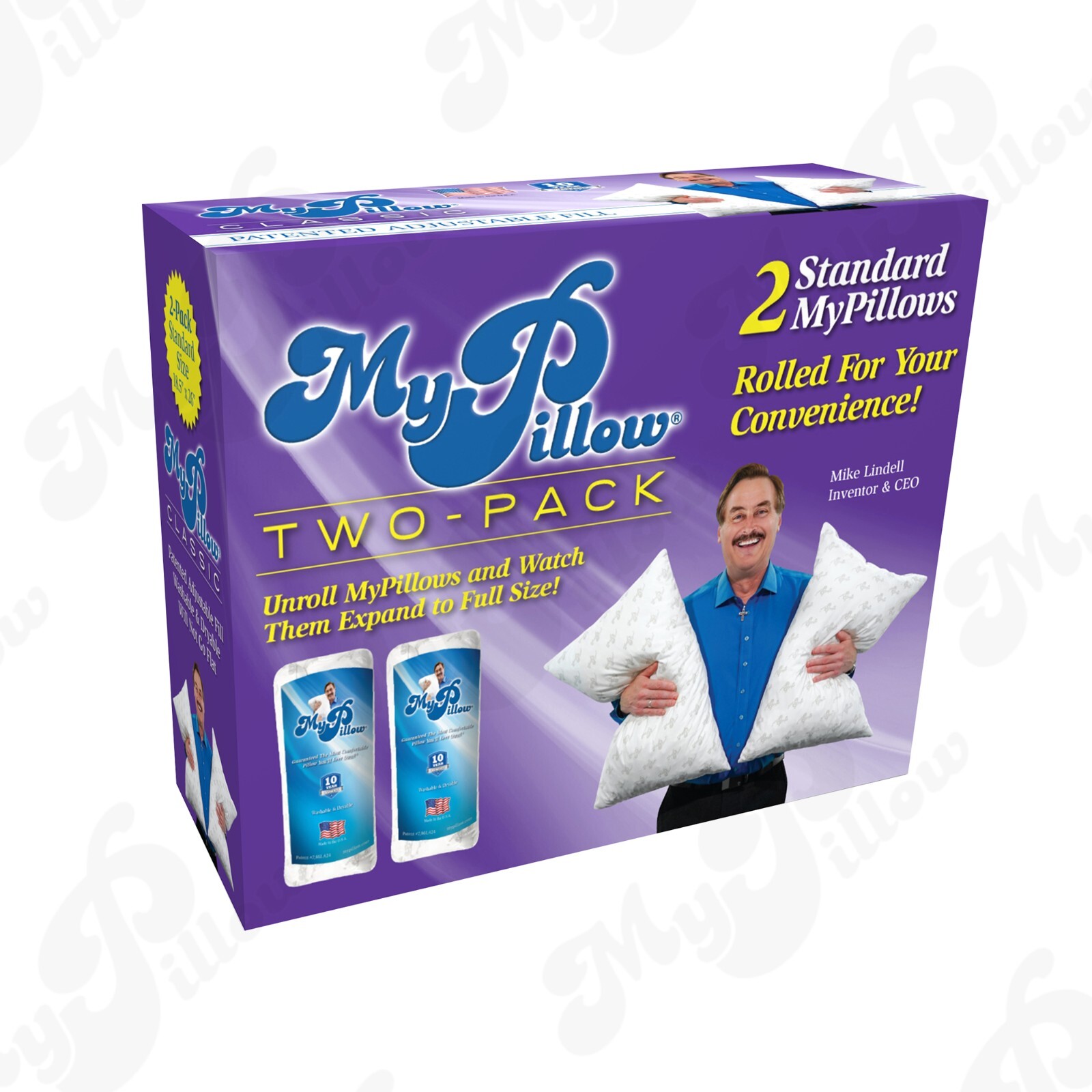 MyPillow Classic Standard Bed Pillow, Medium Support (Pack of 2) gallery