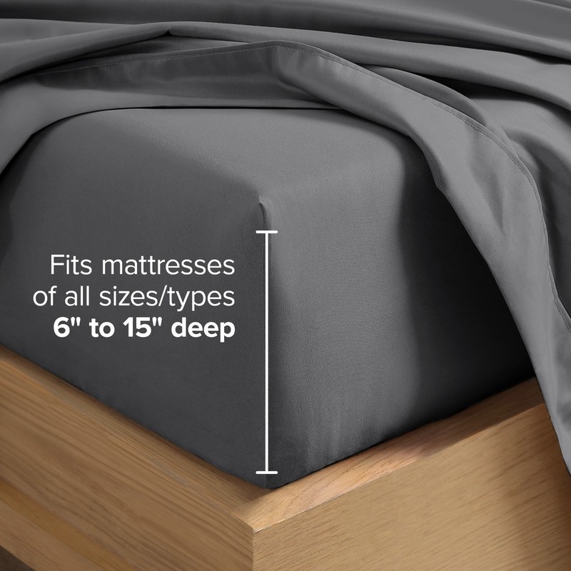 Bare Home Ultra-Soft Microfiber Sheet Set - With Bonus Pillowcases gallery