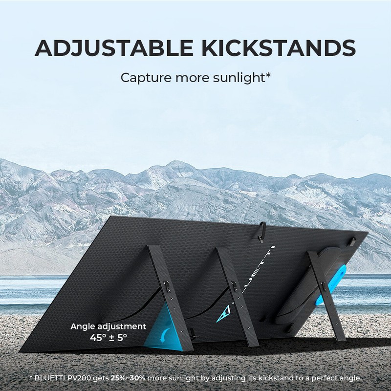 BLUETTI PV200 200W Foldable Solar Panel for Power StationMonocrystalline gallery