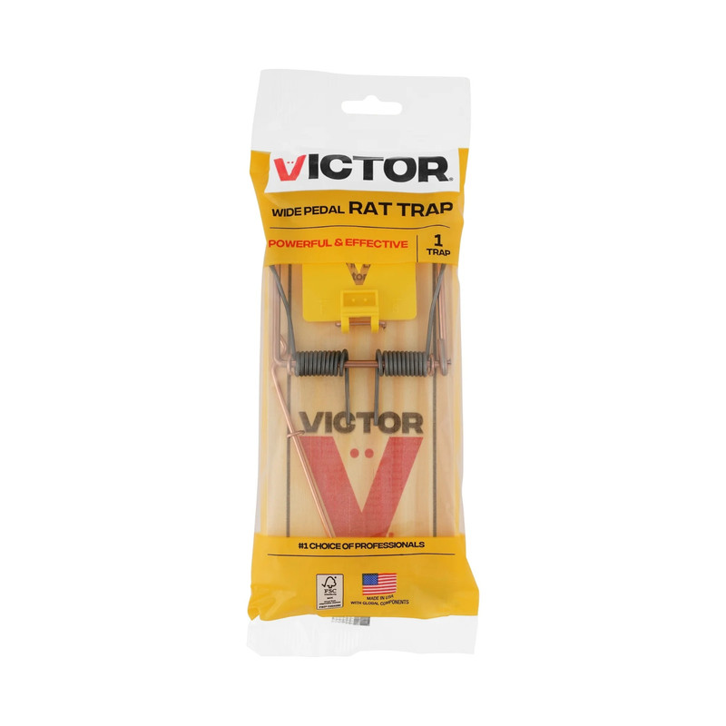 (4 pack) Victor Easy Set Extended Trigger Rat Trap - Wooden Rat Trap gallery