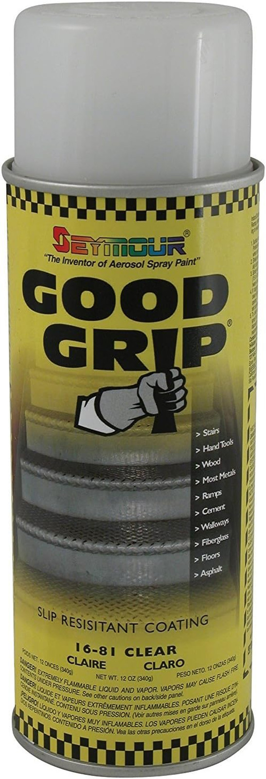 16-081 Good Grip Slip Resistant Coating Spray, Clear, 12 Ounce (Pack Of gallery