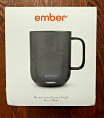 Ember Temperature Control Smart Mug 2 – 10oz Black App Enabled Heated Coffee Cup
