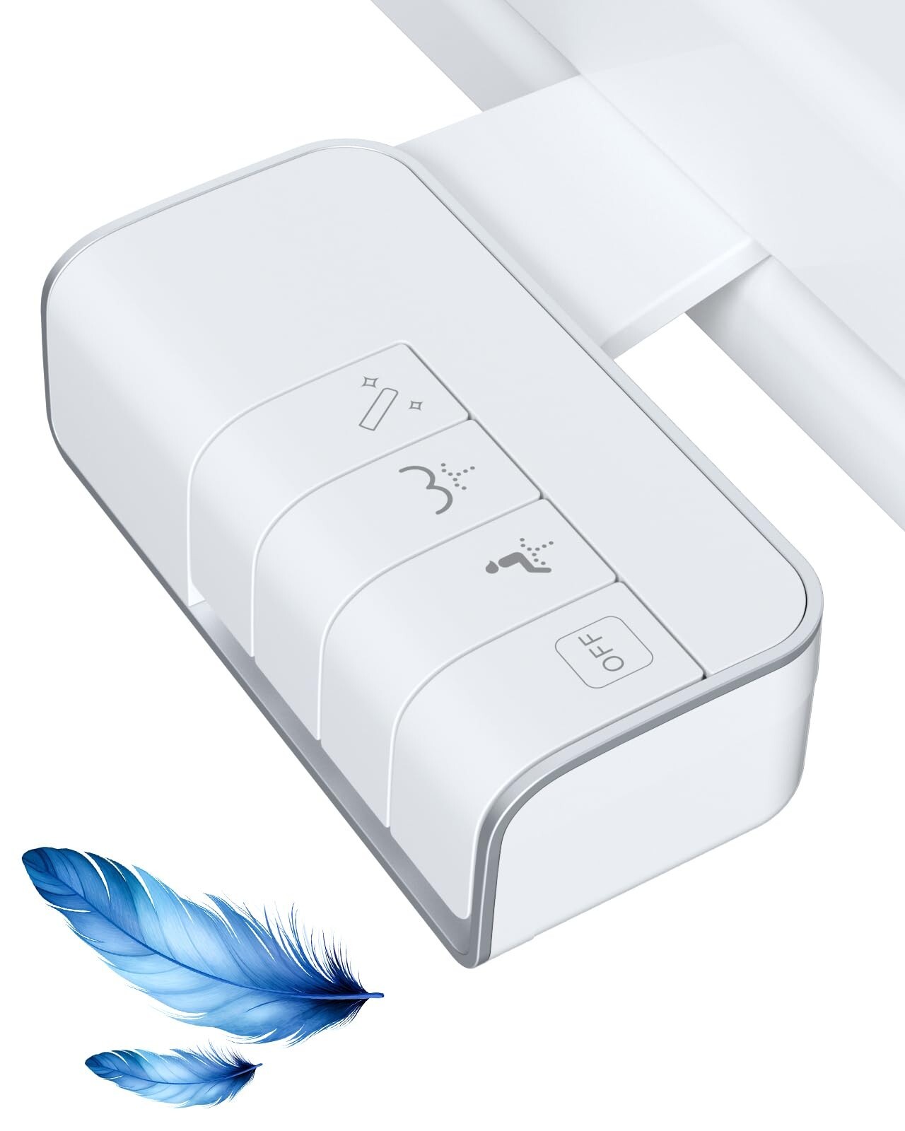Bidet Fresh Water Spray Kit Non Electric Toilet Seat Attachment with Dual Nozzle gallery