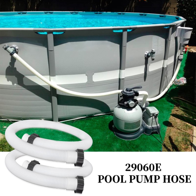 29060E Pool Pump Replacement Hoses for Above Ground White 2-Pack 1.5"x59" gallery