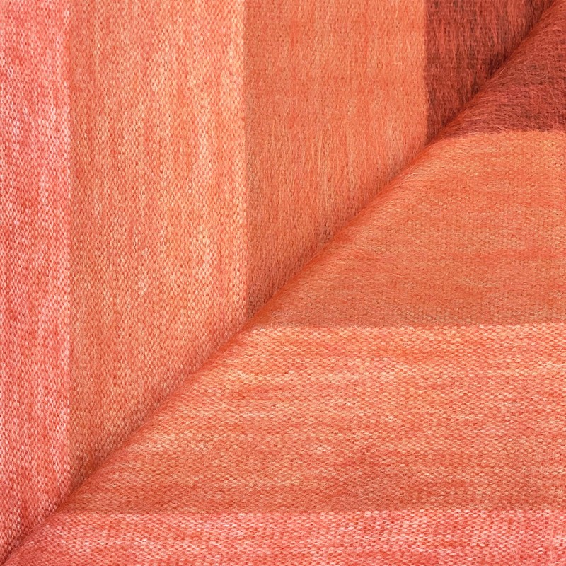 SOFT & WARM RED BORDO STRIPED ALPACA LLAMA WOOL BLANKET PLAID 90"x65" QUEEN gallery
