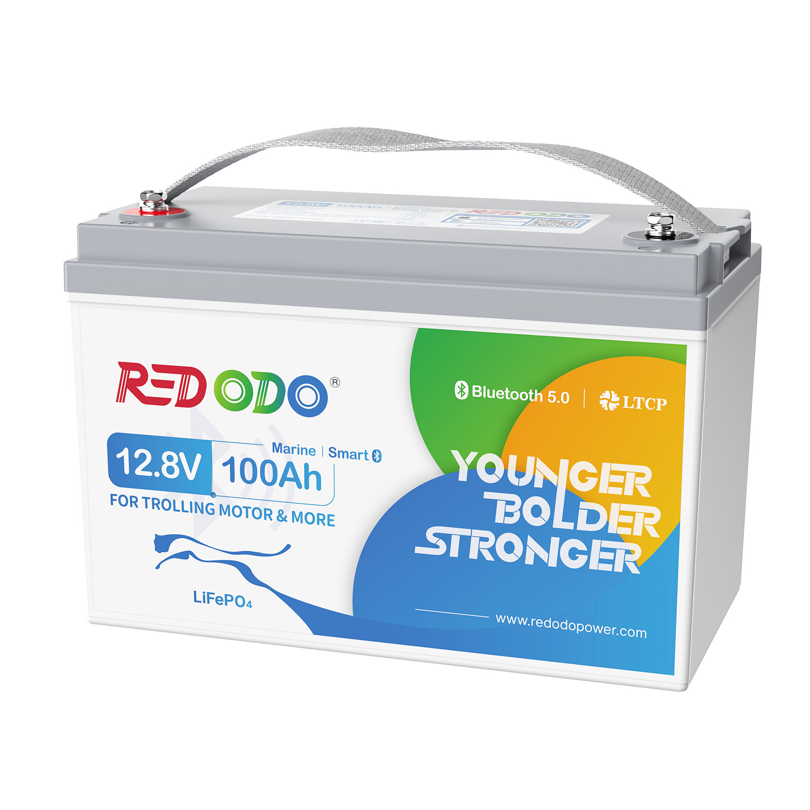 12V 100Ah Bluetooth LiFePO4 Lithium Battery App Real Time Monitoring for RV Boat gallery