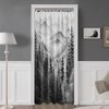 Forest Small Shower Curtain Stand Up 48"W x 72"L (Pack of 1) Black and White gallery