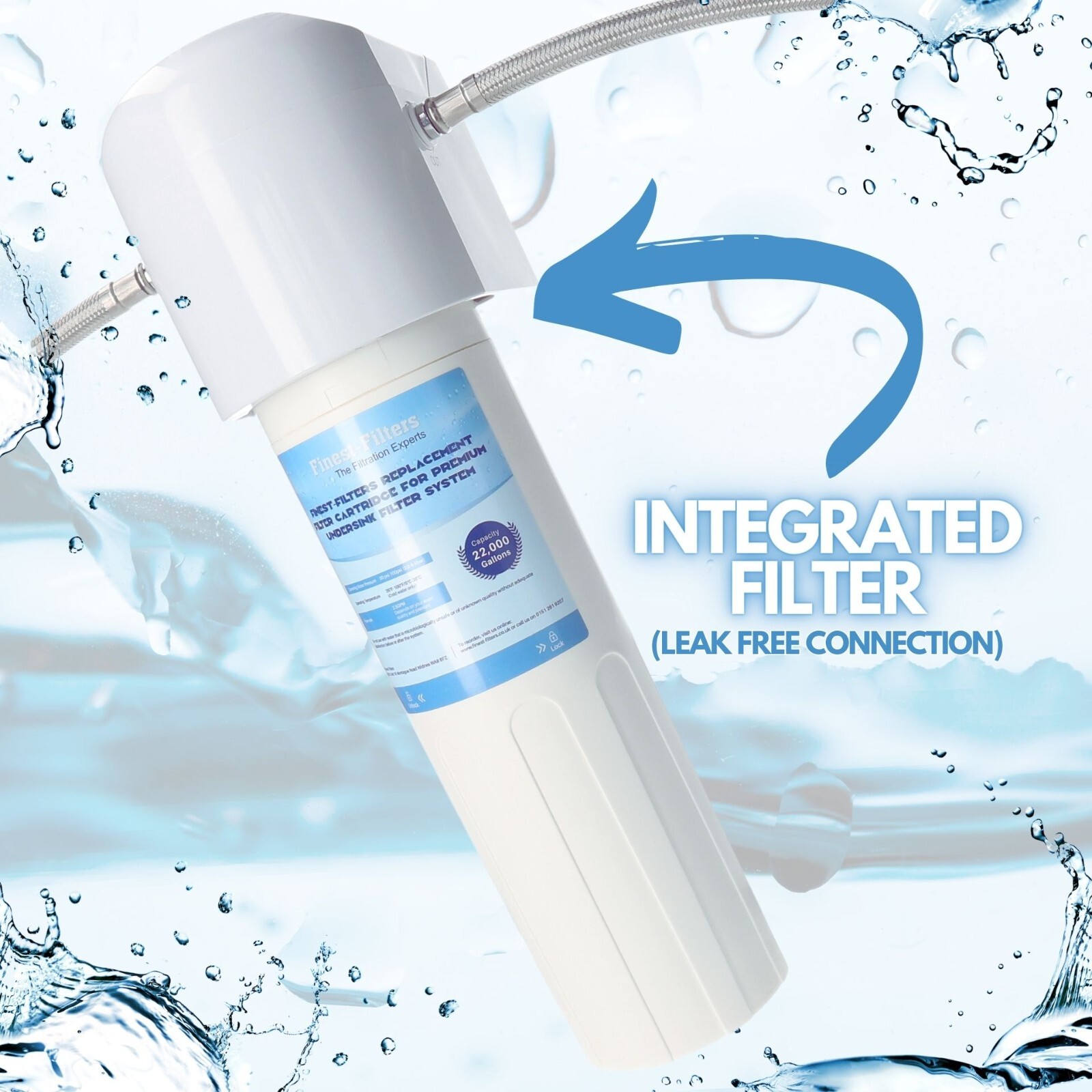 Undersink Water Filter System High Capacity 80K Litres Drinking Water Filtration gallery