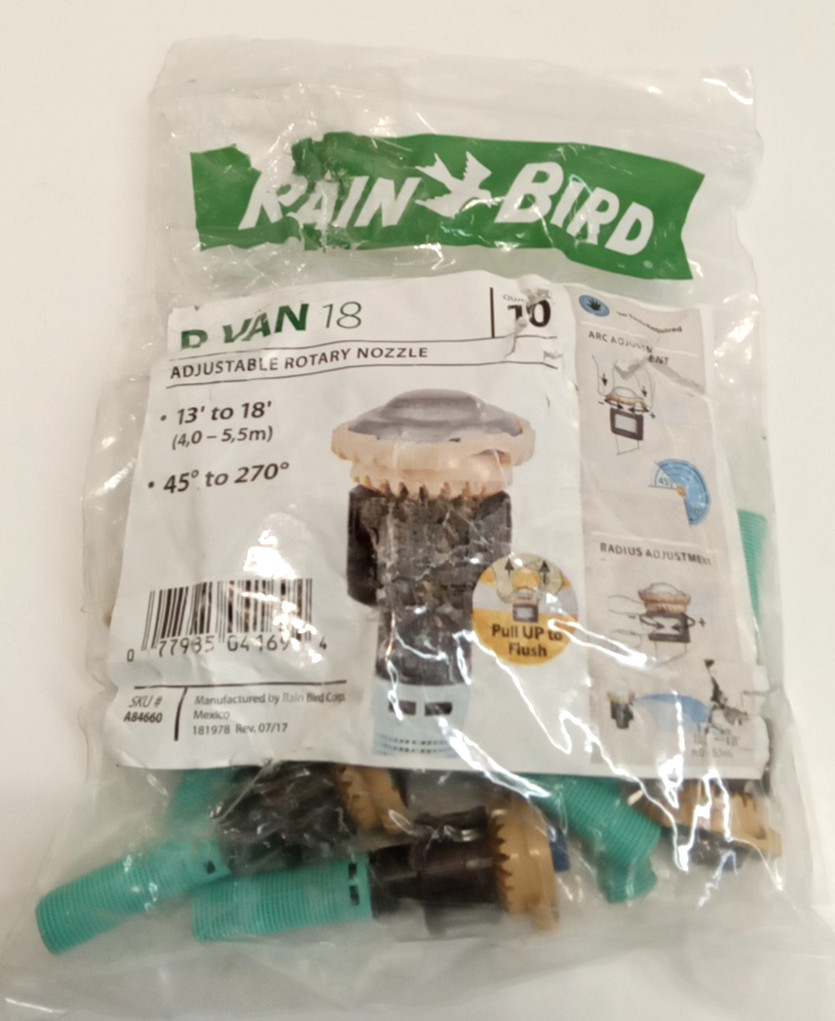 Rain Bird A84660 R-VAN18 13 ft-18 ft Adjustable Rotary Nozzle 45°-270° 11pk gallery