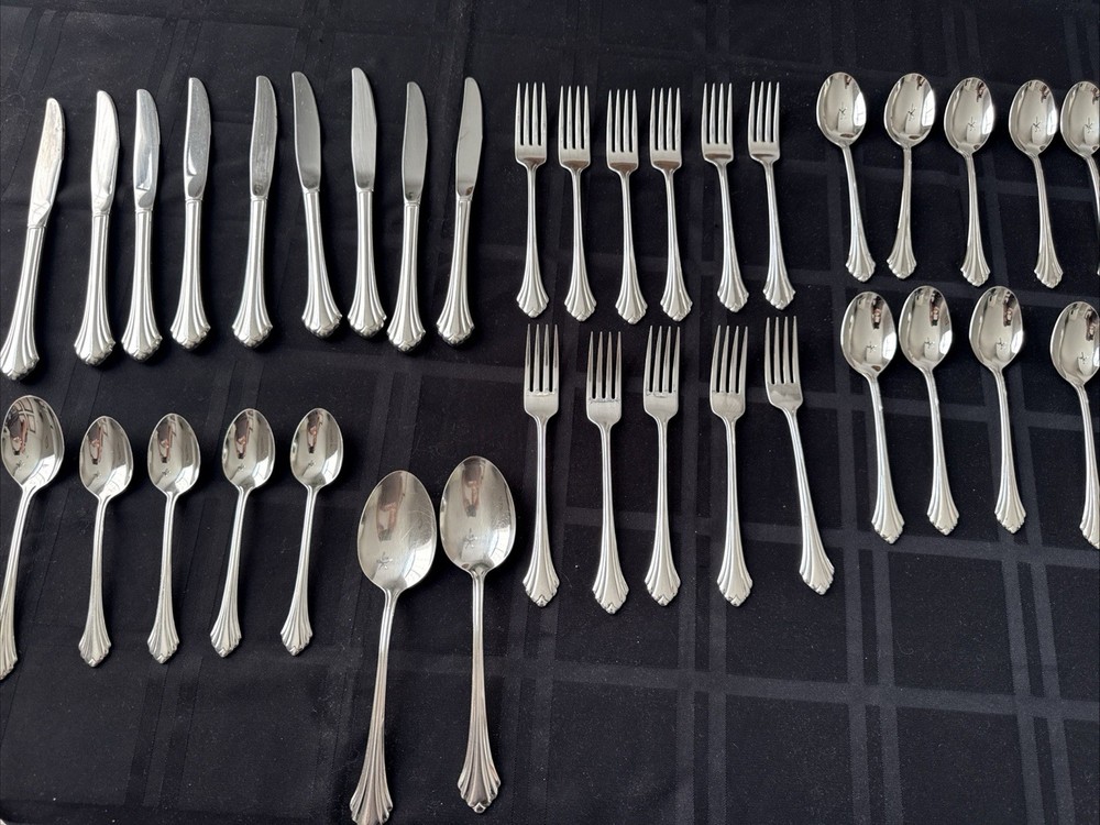 Oneida USA BANCROFT Stainless Flatware ~ 39 Pieces