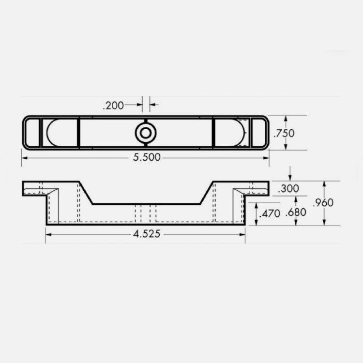 False Front Cabinet Clips 4-1/2" - Fake Drawer /False Drawer Front - 4 Clips gallery
