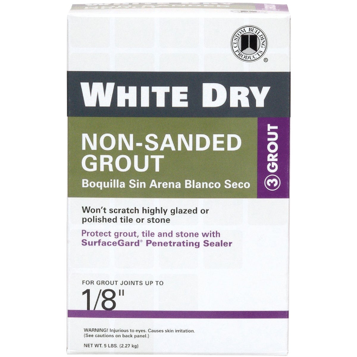 Custom Building Products White Dry 5 Lb. White Non-Sanded Tile Grout WDG5-4 gallery