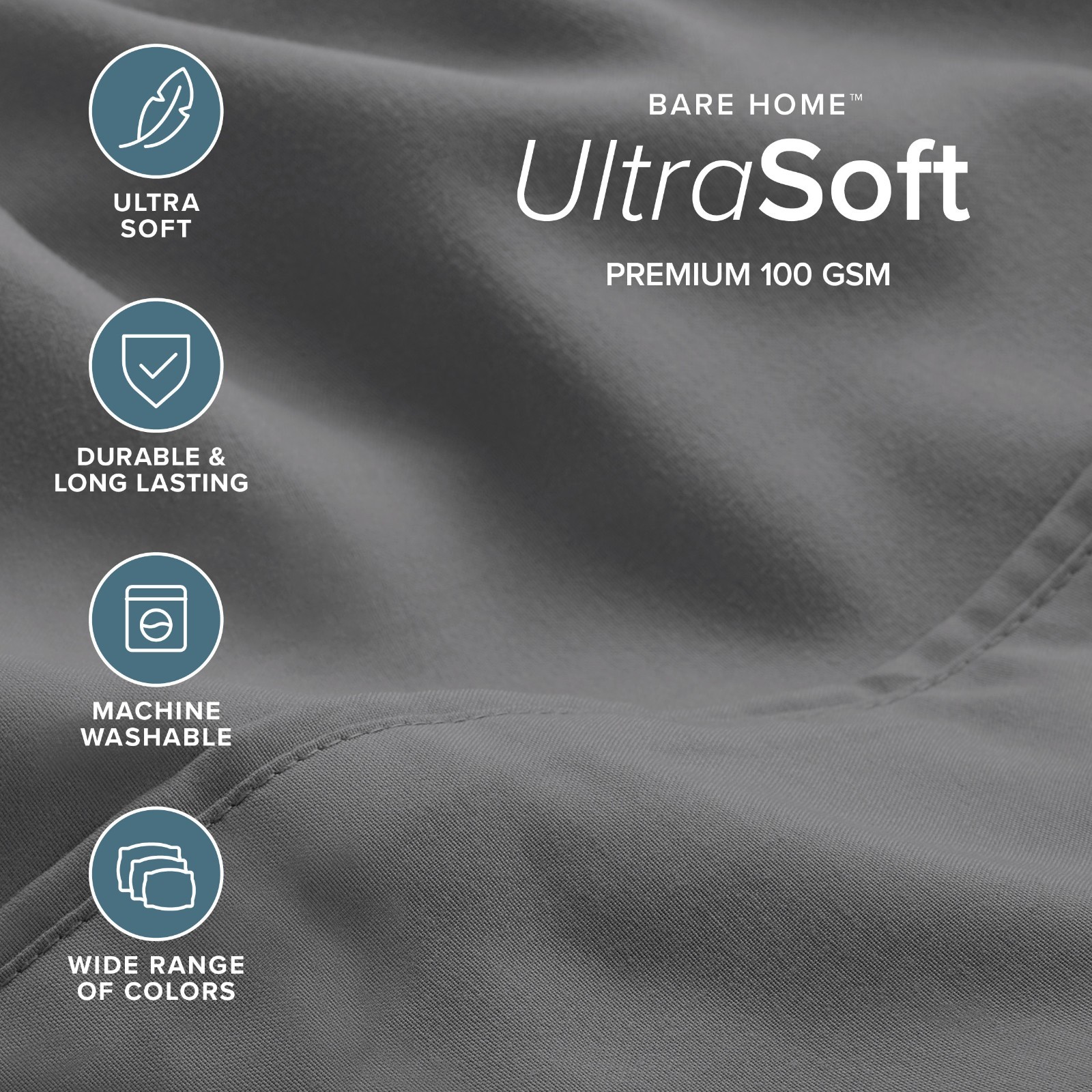 Bare Home Ultra-Soft Microfiber Sheet Set - With Bonus Pillowcases gallery