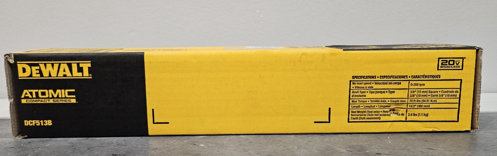 DEWALT ATOMIC COMPACT SERIES 20V MAX Brushless 3/8'' Ratchet DCF513B (Tool Only) gallery