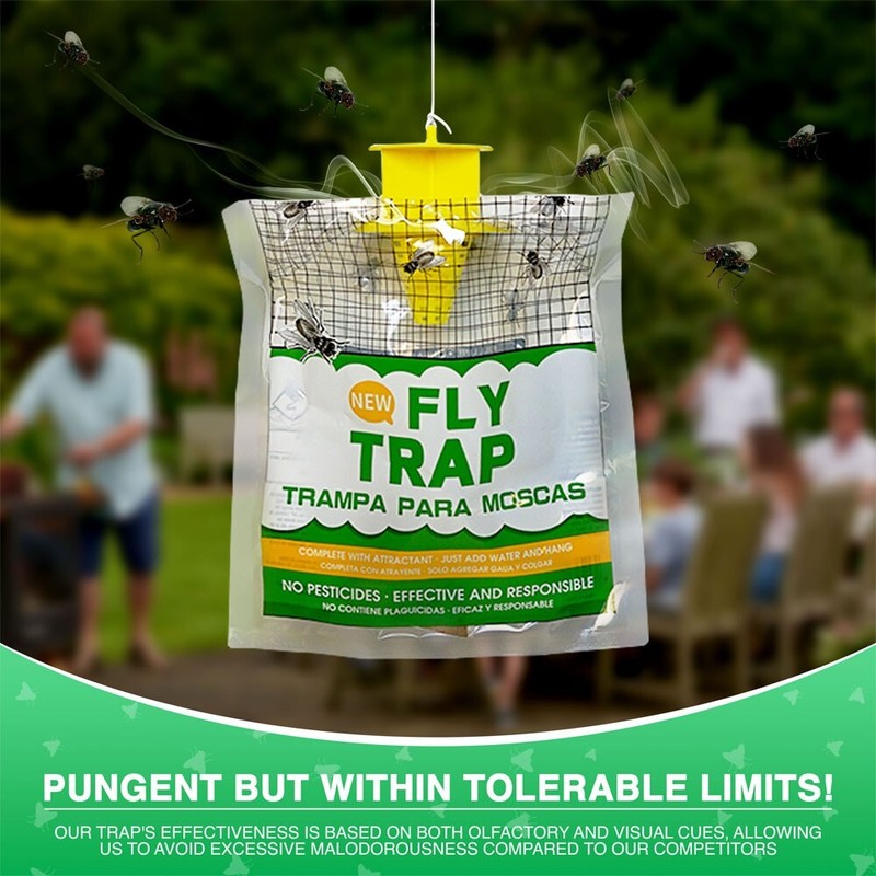 10 pack Outdoor Fly Traps - Disposable, Hanging Outdoor gallery