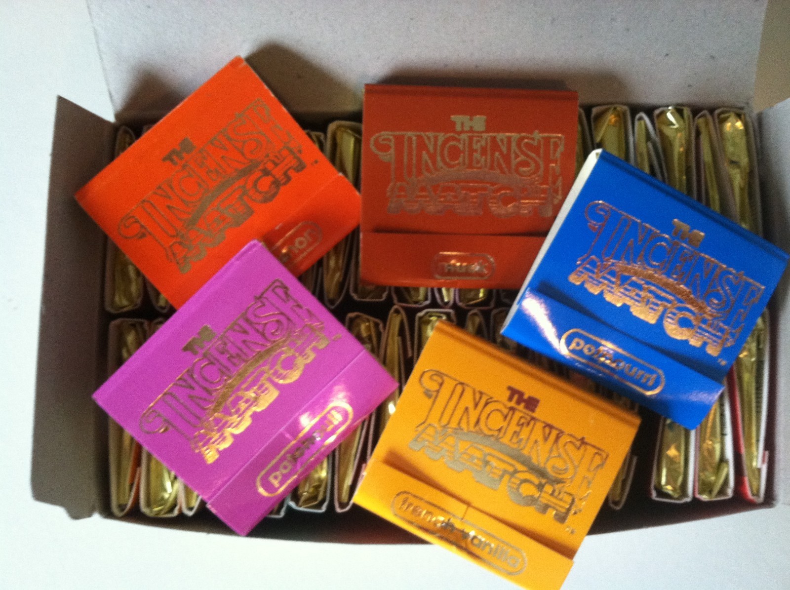 Incense Match Books - Assortment Variety Scented Matches - Box Lot of 50! gallery