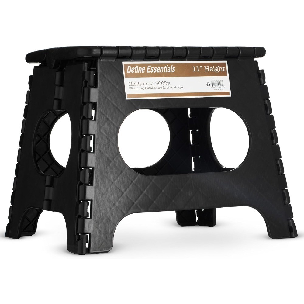 Folding Step Stool - 11" Hight - The Lightweight Step Stool is Sturdy Enough to gallery