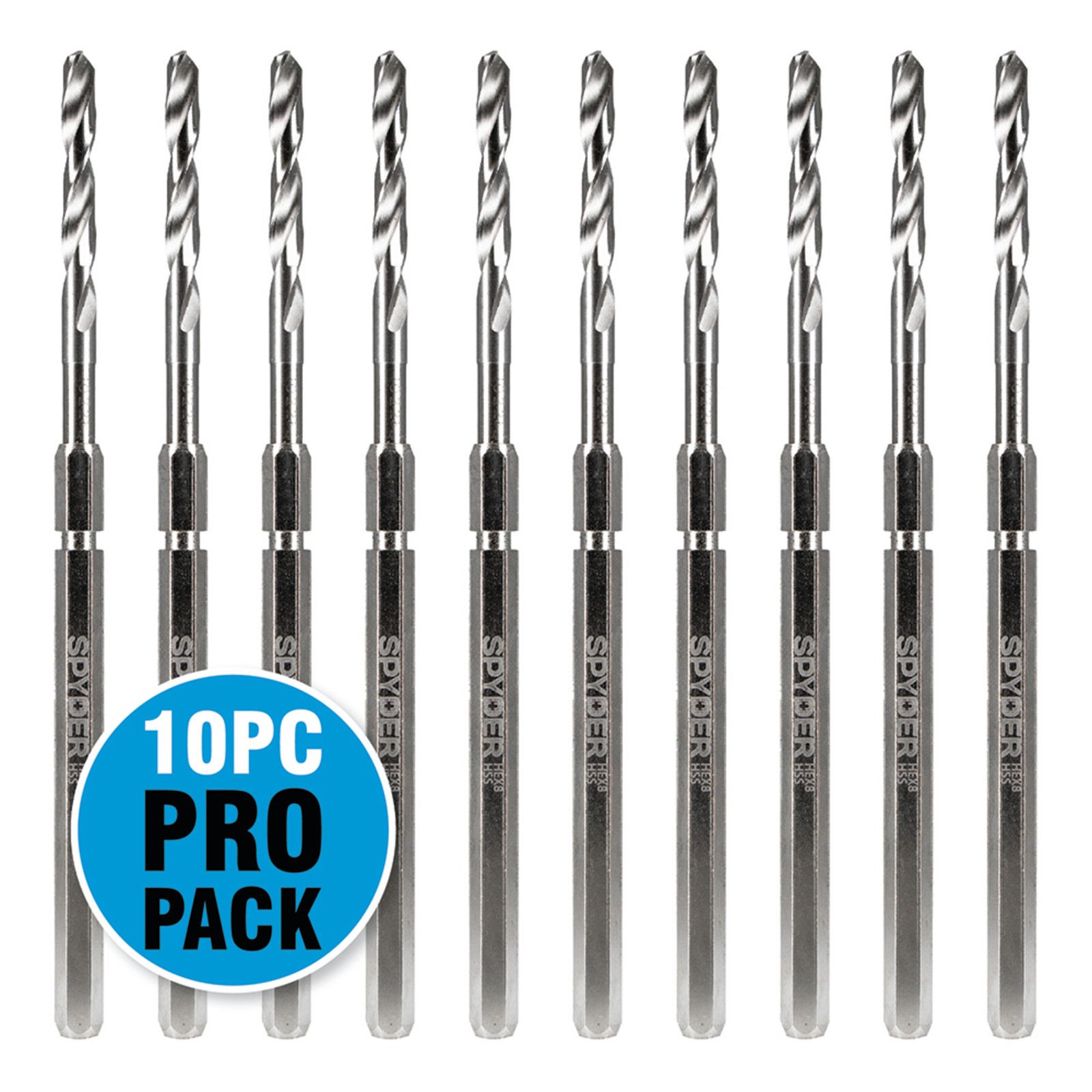 3/8 in Hole Saw Arbor Pilot Bit HSS Hex8 Quick Change 10-Pack Spyder 600648-10 gallery