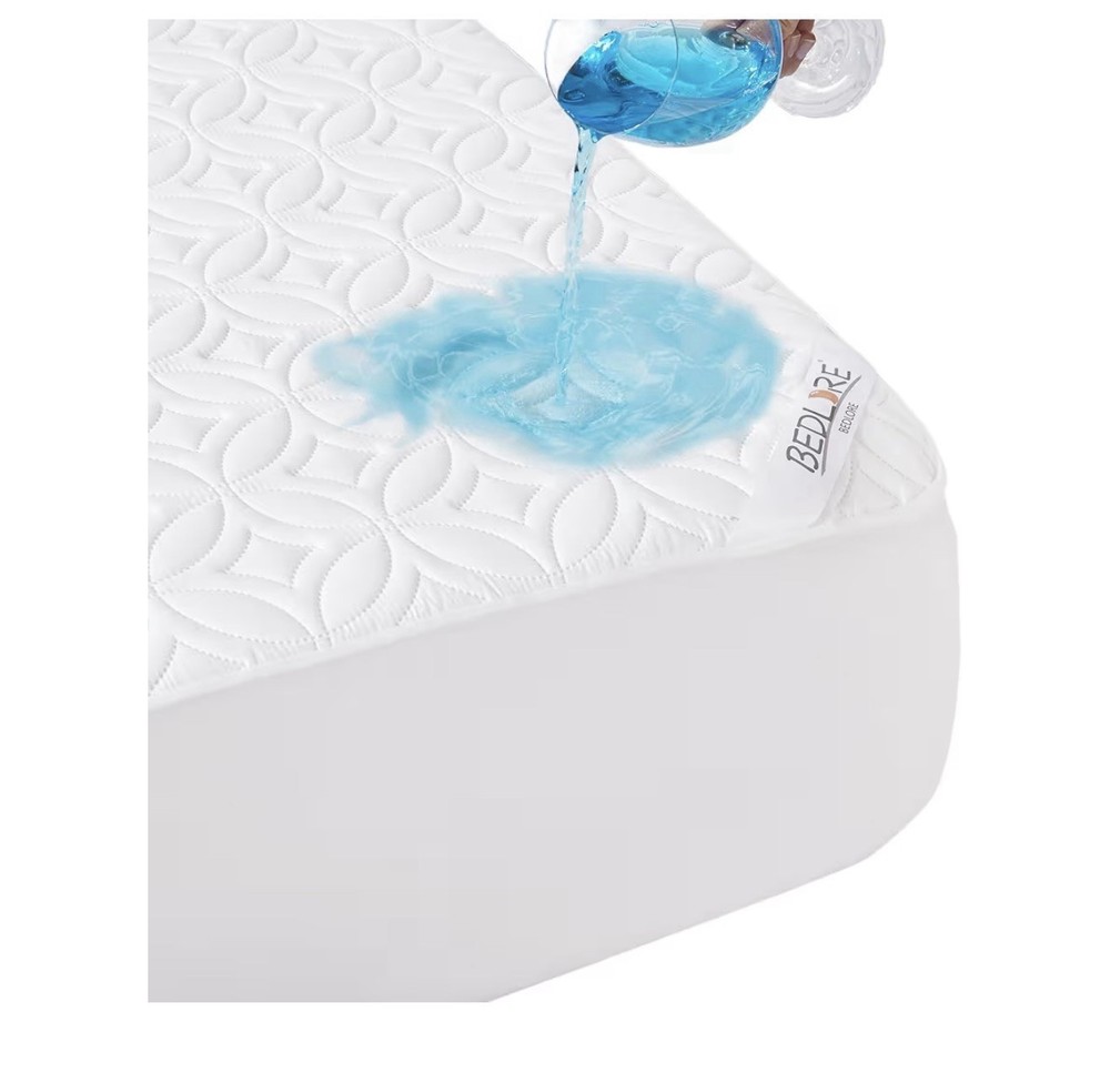 Bedlore Queen Mattress Protector 2-Pack Waterproof Breathable Soft White