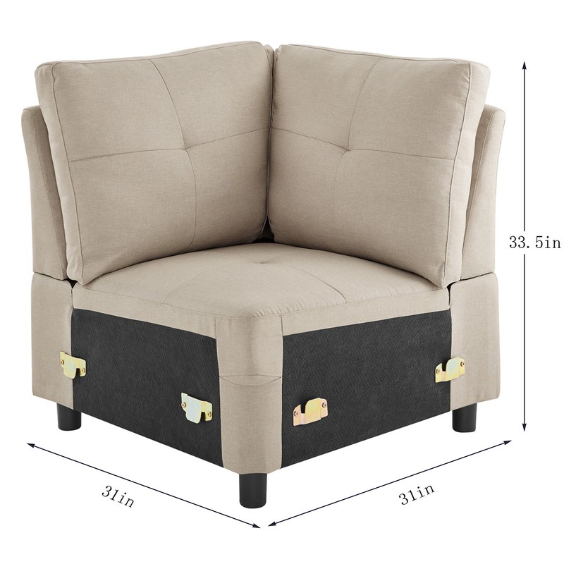 Contemporary Modular Sectional Sofa Modern Living Room Furniture Set DIY Couch gallery