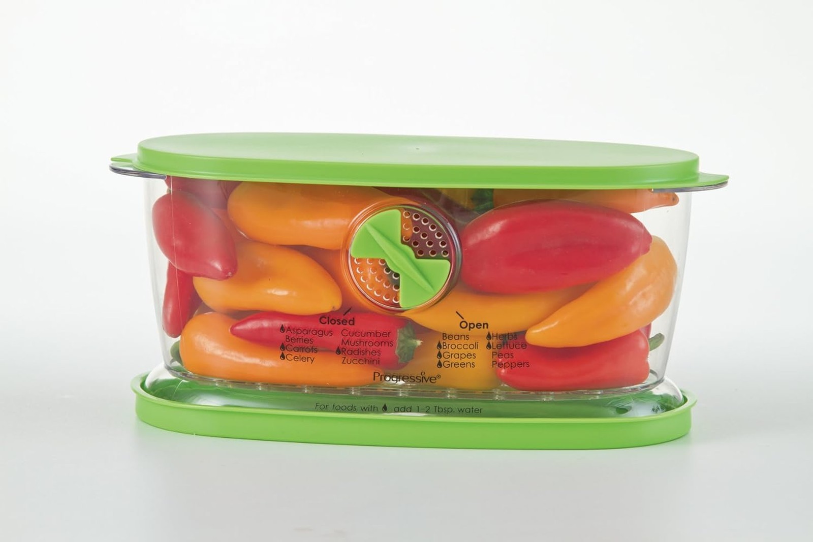 Food Storage Container Set, Airtight with Vent, 7.5 Cup Capacity, Green gallery