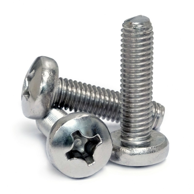 M3 Stainless Steel Phillips Pan Head Machine Screws, DIN 7985A Metric A2 18-8 gallery