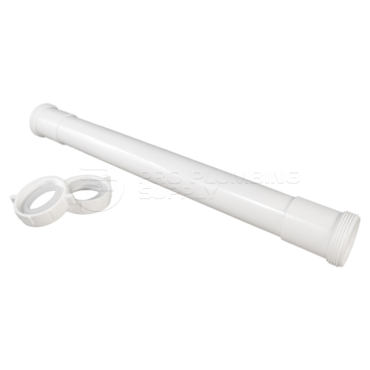 1-1/2" x 16"in Plastic Double End Extension Tube for Tubular Drain Pipe Fitting gallery