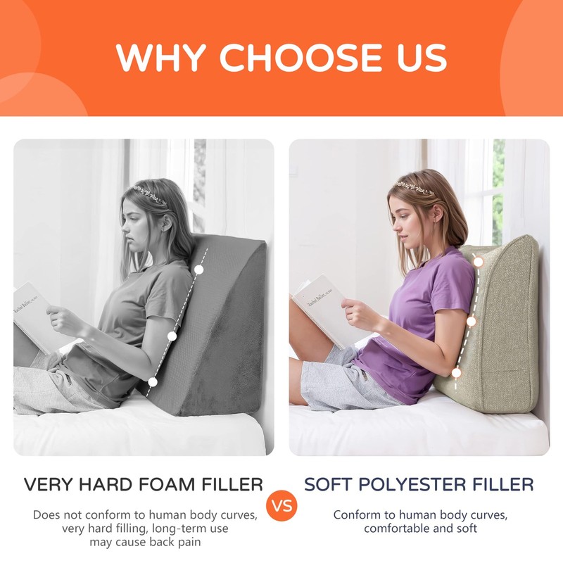Daneey Back Support Pillow For Couch Back Pillow For Sitting In Bed Back Pillow gallery