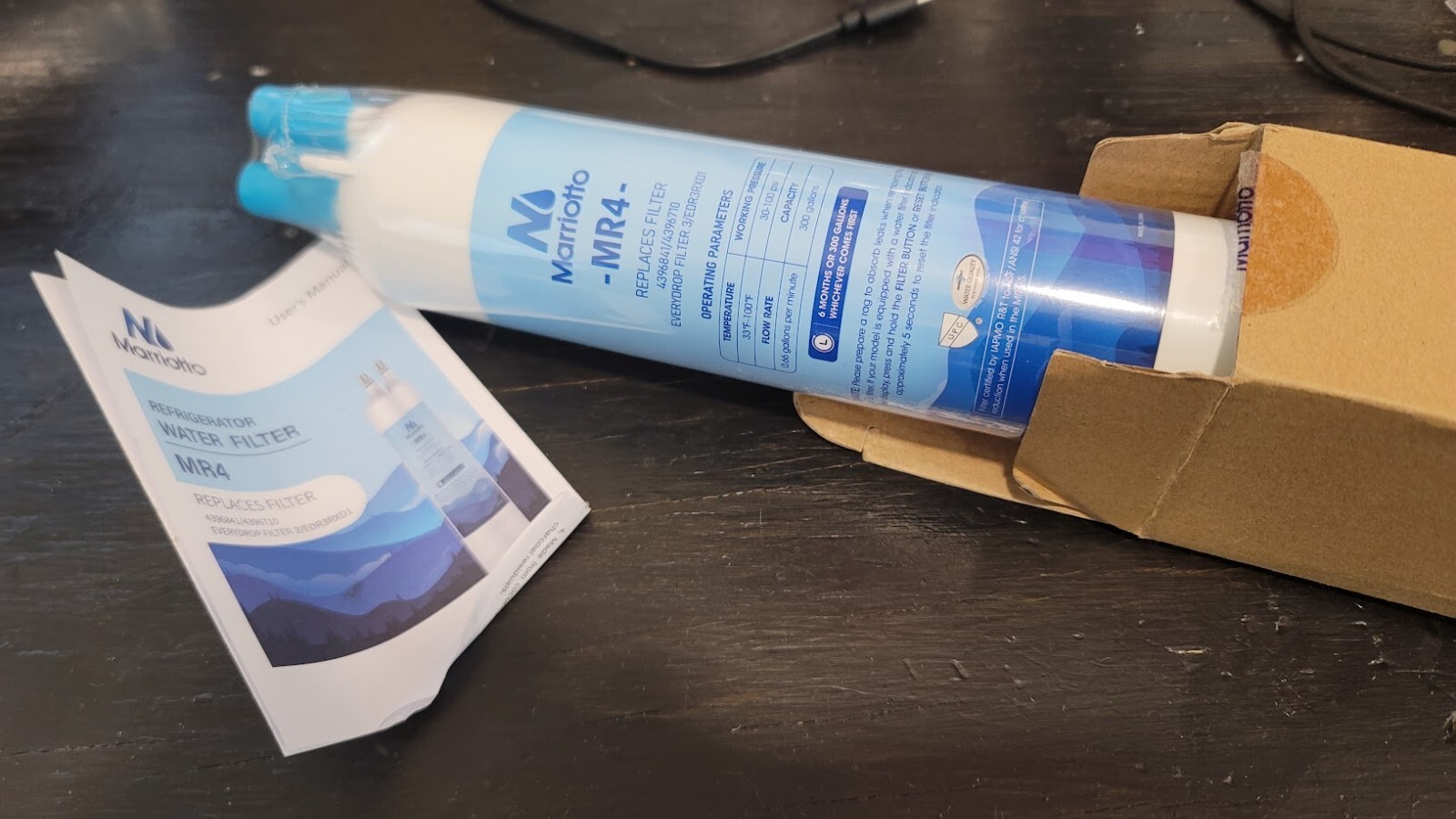 MARRIOTTO MRW4 Refrigerator Water Filter fits EDR3RXD1 4396841 46-9083 9030 9083 gallery