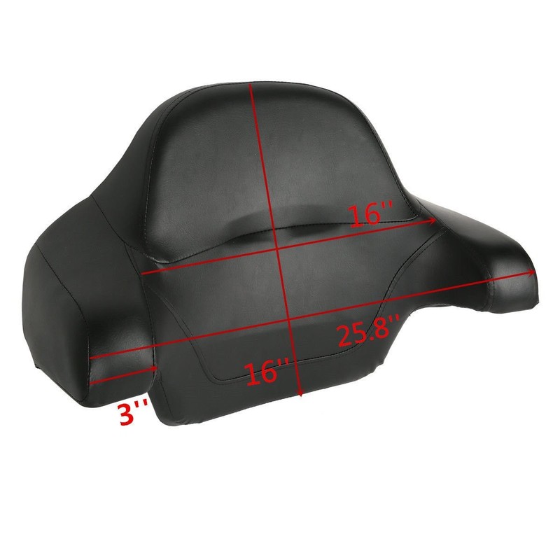 Chopped Trunk + Backrest Pad for Harley Davidson Touring 2014-2024 gallery