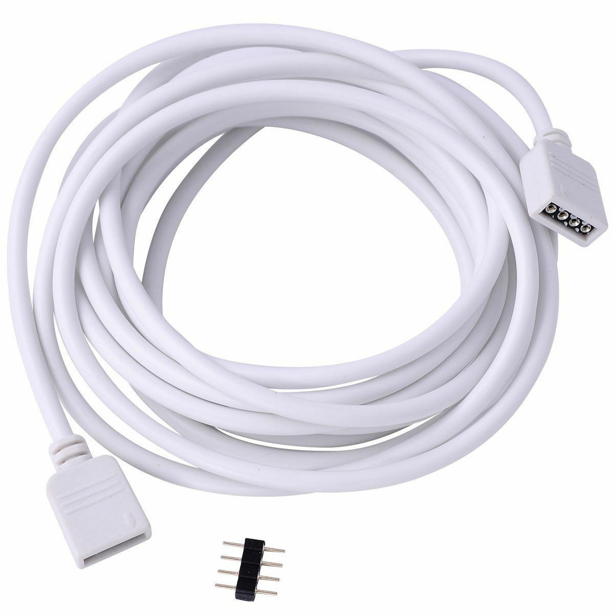 4 Pins Extension Cable Connector for RGB 5050/3528/2835 LED Strip Light 2.5M 8ft gallery