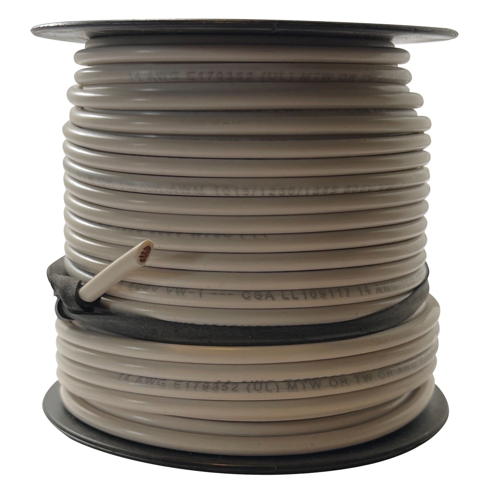 Deka 07549 White 14 AWG Machine Tool Primary Wire Copper 600 V - 100 FT - USA gallery