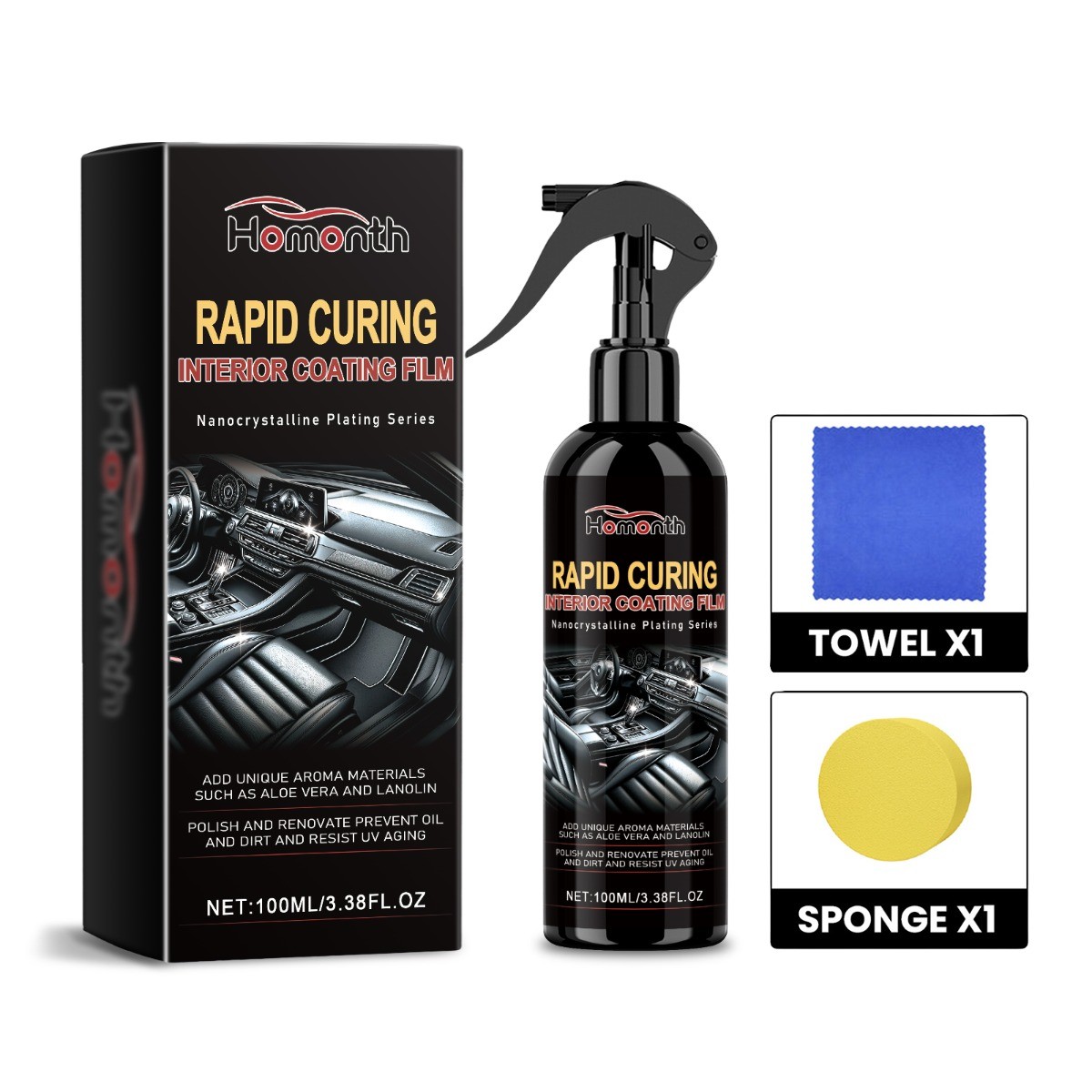 Car Interior Cleaner & Restorer with EDTA Protection Coating for Cars, Vans gallery