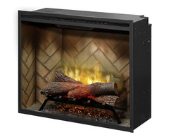 Dimplex Revillusion® 30″ Built-in Electric Firebox (Model: RBF30) (Herringbone)
